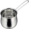 Shimomura 44299 Dishwasher Safe Drip Resistant Milk Pan, 4.7 inches (12 cm), Made in Japan, 3.3 gal (1.0 L) for Direct Fire, Easy to Pour, Scale Included, Small Amount of Soup, Baby Food, Warming view 1