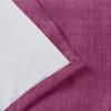 TWOPAGES 50 W x 102 L Tailor Pleat Curtain, Sliding Door Living Room Heavy Faux Linen Textured Window Curtain, Room Darkening Lined Drape 1 Panel, Burgundy Red view 1