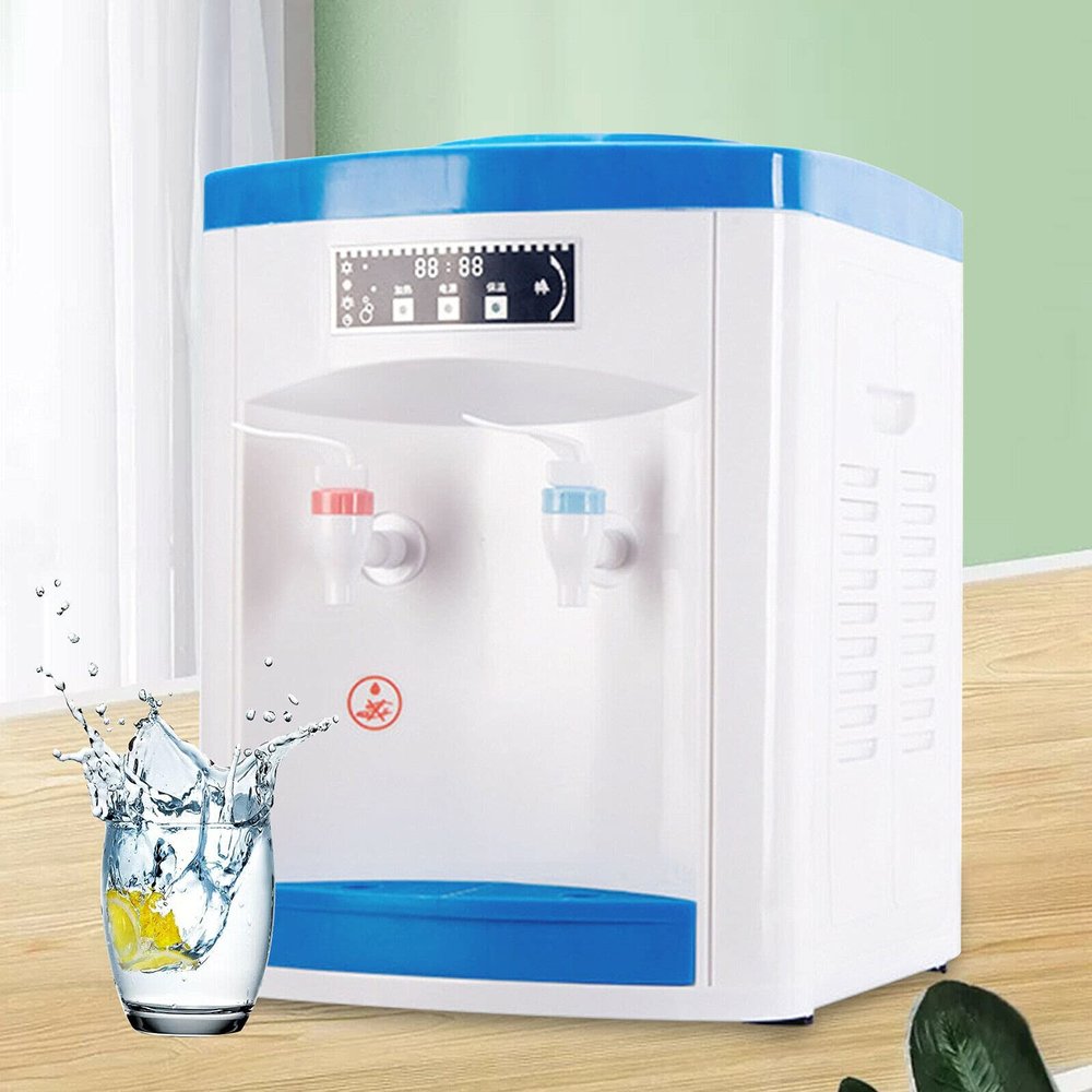 Hot & Cold Water Dispenser Desktop 550W Electric Water Dispenser Office Countertop Top Loading Dispenser Water Machine for Hold 5-18L Bucket