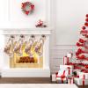CUXWEOT Personalized Brown Horse Christmas Stocking Customize Name Decor for Xmas Tree Fireplace Hanging Party 17.52 x 7.87 Inch view 2