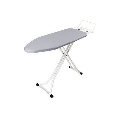 Household Ironing Board 110/31/ 85cm Folding Ironing Board, Adjustable Height 75-85cm with Heat Resistant Hanging Clothes Rack (Color : A)