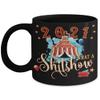 2021 What a Shitshow Mug Christmas 2021 Funny Circus Secret Santa White Elephant Holiday Keepsake 11 or 15 oz Black Ceramic Coffee Cup view 1