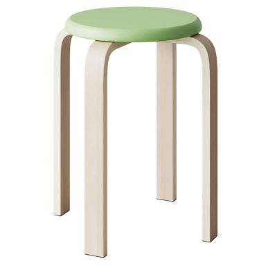 rff Solid Wood Stool/Simple Modern Chair/Round Household high Stool for Living Room/Dining Table Bench/Round Stool (Color : F)