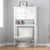 UTEX Over The Toilet Storage Cabinet, Over Toilet Bathroom Organizer with Adjustable Shelves, Above Toilet Storage Cabinet Space Saver, White view 1