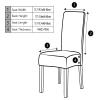 SRHMYJJ Stretch Dining Chair Covers Elastic High Back Dining Room Chair Cover, Machine Washable Parson Chair Protector for Party Wedding Banquet, Washable Removable (Dark Gray 6) view 3