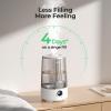 Homvana Humidifiers for Bedroom Home, 3.6 L Cool Mist Top-Fill 34H Super Long Time, Quiet 23dB, Baby Humidifier, Oil Diffuser for Large Room, House, Plant, Nursery, Office, BPA FREE, Ultrasonic (Grey) view 4