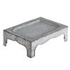 47th & Main Rectangle Galvanized Tray, Small, Gray view 1