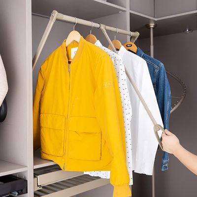 Pull-down Wardrobe Closet Rod, Adjustable Closet Lift Rail Storage System, Closet Hanger Rod, Used to Hang Clothes, Save Closet Space, Storage Rack, Adjustable Width (size: 510-650mm) ( Size : 510-650