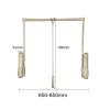 Pull-down Wardrobe Closet Rod, Adjustable Closet Lift Rail Storage System, Closet Hanger Rod, Used to Hang Clothes, Save Closet Space, Storage Rack, Adjustable Width (size: 510-650mm) ( Size : 510-650 view 3