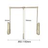 Pull-down Wardrobe Closet Rod, Adjustable Closet Lift Rail Storage System, Closet Hanger Rod, Used to Hang Clothes, Save Closet Space, Storage Rack, Adjustable Width (size: 510-650mm) ( Size : 510-650 view 4