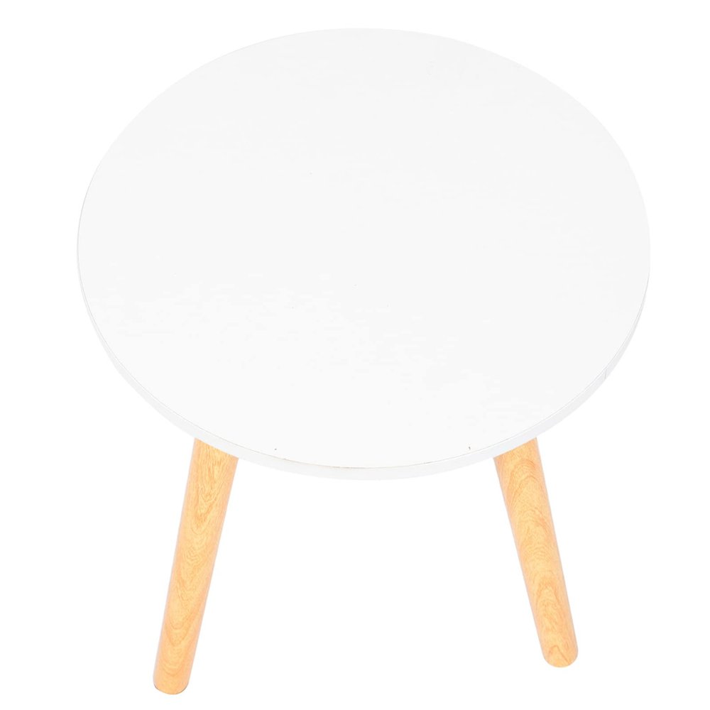Cabilock 1pc Nordic Round Table Minimalist Rock Plate Side Table for Living Room Bedroom Sofa Compact Design Indoor Furniture Storage