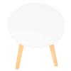 Cabilock 1pc Nordic Round Table Minimalist Rock Plate Side Table for Living Room Bedroom Sofa Compact Design Indoor Furniture Storage view 1