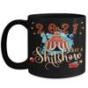 2021 What a Shitshow Mug Christmas 2021 Funny Circus Secret Santa White Elephant Holiday Keepsake 11 or 15 oz Black Ceramic Coffee Cup view 1
