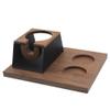 C/M Wood Coffee Filter Tamper Holder Wooden Espresso Mat Stand Station, Mat, Barista Tools Machine Accessories - 3 Holes 58Mm view 1