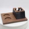 C/M Wood Coffee Filter Tamper Holder Wooden Espresso Mat Stand Station, Mat, Barista Tools Machine Accessories - 3 Holes 58Mm view 2