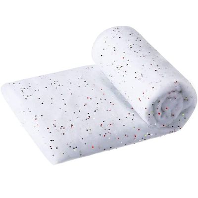 Faruxue Christmas Snow Blankets, Artificial Snow Carpet Fake Snow Covering Decorations Glitter Snow Blanket Snow Rug White