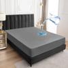 Sufdari Waterproof Mattress Protector, Mattress Cover Twin Size for Bed,18" Deep Pocket Fitted Sheet Style Mattress Protector with Elastic Rubber Band-Gray,Twin view 1