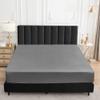 Sufdari Waterproof Mattress Protector, Mattress Cover Twin Size for Bed,18" Deep Pocket Fitted Sheet Style Mattress Protector with Elastic Rubber Band-Gray,Twin view 3