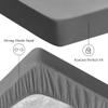 Sufdari Waterproof Mattress Protector, Mattress Cover Twin Size for Bed,18" Deep Pocket Fitted Sheet Style Mattress Protector with Elastic Rubber Band-Gray,Twin view 4
