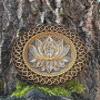 BHDecor Home Wall Decor  Multilayered Laser Cut Carved Elegant Wooden Mandala Hanging MDF Panels for Decoration - Rustic Contemporary Artwork 14.1 x 14.1 inch (36 x 36cm), Natural Wood view 4