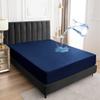 Sufdari Waterproof Mattress Protector, Mattress Cover Twin Size for Bed,18" Deep Pocket Fitted Sheet Style Mattress Protector with Elastic Rubber Band-Navy Blue,Twin view 1