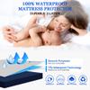 Sufdari Waterproof Mattress Protector, Mattress Cover Twin Size for Bed,18" Deep Pocket Fitted Sheet Style Mattress Protector with Elastic Rubber Band-Navy Blue,Twin view 2