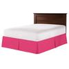 100% Cotton 800 Thread Count Box Pleated Bed Skirt - Luxury Pleated Dust Ruffle, Hotel Quality Modern Bed Skirt, Easy Fit with 15 Inch Tailored Drop, King, Hot Pink view 1