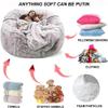 JaidWefj Ultra Soft Bean Bag Chair,Large Bean Bag Chair for Adults,Bean Bag Chair Sofa Cover(No Filler),for Organizing Plush Toys or Textile, Khaki, 5FT 135X65cm view 4