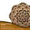 BHDecor Home Wall Decor  Multilayered Laser Cut Carved Elegant Wooden Mandala Hanging MDF Panels for Decoration - Rustic Contemporary Artwork 14.1 x 14.1 inch (36cm) view 2