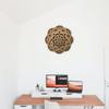 BHDecor Home Wall Decor  Multilayered Laser Cut Carved Elegant Wooden Mandala Hanging MDF Panels for Decoration - Rustic Contemporary Artwork 14.1 x 14.1 inch (36cm) view 3