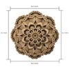 BHDecor Home Wall Decor  Multilayered Laser Cut Carved Elegant Wooden Mandala Hanging MDF Panels for Decoration - Rustic Contemporary Artwork 14.1 x 14.1 inch (36cm) view 4