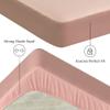 Sufdari Sundari Mattress Protector,Waterproof Mattress Cover Queen,18'' Deep Pocket Mattress Protector,Fitted Sheet Style with Elastic Rubber Band,Washable and Easy Care-Light Pink,Queen view 4