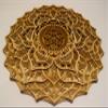 BHDecor Home Wall Decor  Multilayered Laser Cut Carved Elegant Wooden Mandala Hanging MDF Panels for Decoration - Rustic Contemporary Artwork 22.8 x 22.8 inch (58cm) view 4