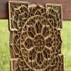 BHDecor Home Wall Decor  Multilayered Laser Cut Carved Elegant Wooden Mandala Hanging MDF Panels for Decoration - Rustic Contemporary Artwork 14.1 x 14.1 inch (36cm) view 2