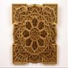 BHDecor Home Wall Decor  Multilayered Laser Cut Carved Elegant Wooden Mandala Hanging MDF Panels for Decoration - Rustic Contemporary Artwork 22.8 x 22.8 inch (58cm) view 1