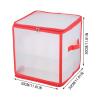 JUUO 64 Compartments Ornament Storage Storage Box - Keeps 64 Holiday Ornaments, Xmas Decorations Accessories, 3In cube Compartments - Sturdy Flexible Plastic, Red view 3