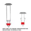 Pop Up Disposable Cooking Thermometer, 145 Degree, Large, Pack of 10 view 4