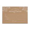 Summer-Ray 50pcs Wedding Advice and Well Wishes Cards for the Bride and Groom 4" x 6" Heavyweight in Floral Theme view 1