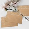 Summer-Ray 50pcs Wedding Advice and Well Wishes Cards for the Bride and Groom 4" x 6" Heavyweight in Floral Theme view 2