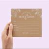 Summer-Ray 50pcs Wedding Advice and Well Wishes Cards for the Bride and Groom 4" x 6" Heavyweight in Floral Theme view 3