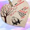 75th Wedding Anniversary Wooden Heart Plaque, Light Wood Sign Keepsake, Celebrate Diamond Anniversary Wife Husband Boyfriend Girlfriend Mom Dad, Plaque with Quotes Gifts from The Kids view 2