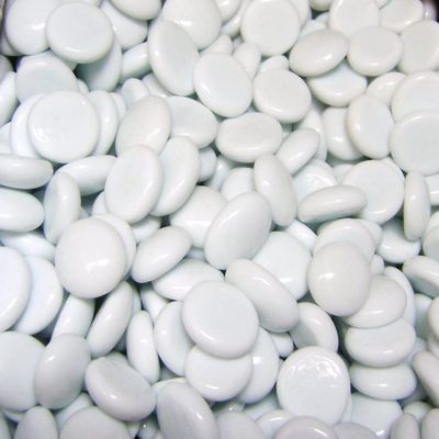 Miracolors - Glass Gems - Vase Fillers - Aquarium Fillers (5 LB, Opal White Medium)