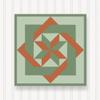 BARN Quilt Block Outdoor Square BQ003-15 | 6 Sizes | Outside Pattern | Wall Art | Yard Art | Barn Quilt Sign | Farm Quilt Design (18" x 18" 1 Sided) view 1