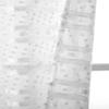 Linen Look 3D Textured Shower Curtain - Cotton Puffs Design in White 70" x 72" - Water Resistant Polyester Blend, Washable Shower Curtain - Perfect Cloth Shower Curtain for Stylish Bathrooms view 3
