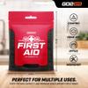 Go2Kits 54-Piece First Aid Kit, Basic Plus Emergency First Aid Kit for Home, Work & Travel, Red, 100-Pack (RX350MAX) view 2