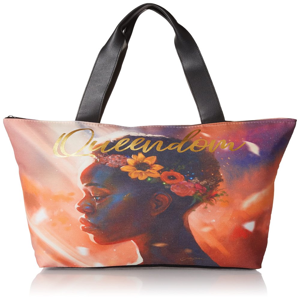 African American Expressions - Canvas Totebag, Queendom, 20 x 15 Inch, CHB-16