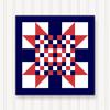 BARN Quilt Block Outdoor Square BQ014 | 6 Sizes | Outside Pattern | Wall Art | Yard Art | Barn Quilt Sign | Farm Quilt Design (18" x 18" 1 Sided) view 1