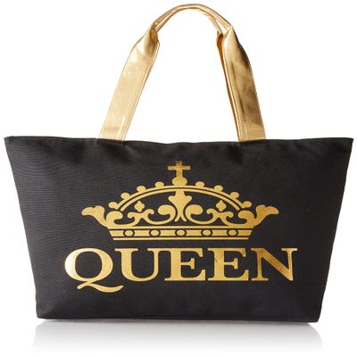 African American Expressions - Canvas Totebag, Black Queen, 20 x 15 Inch, CHB-11