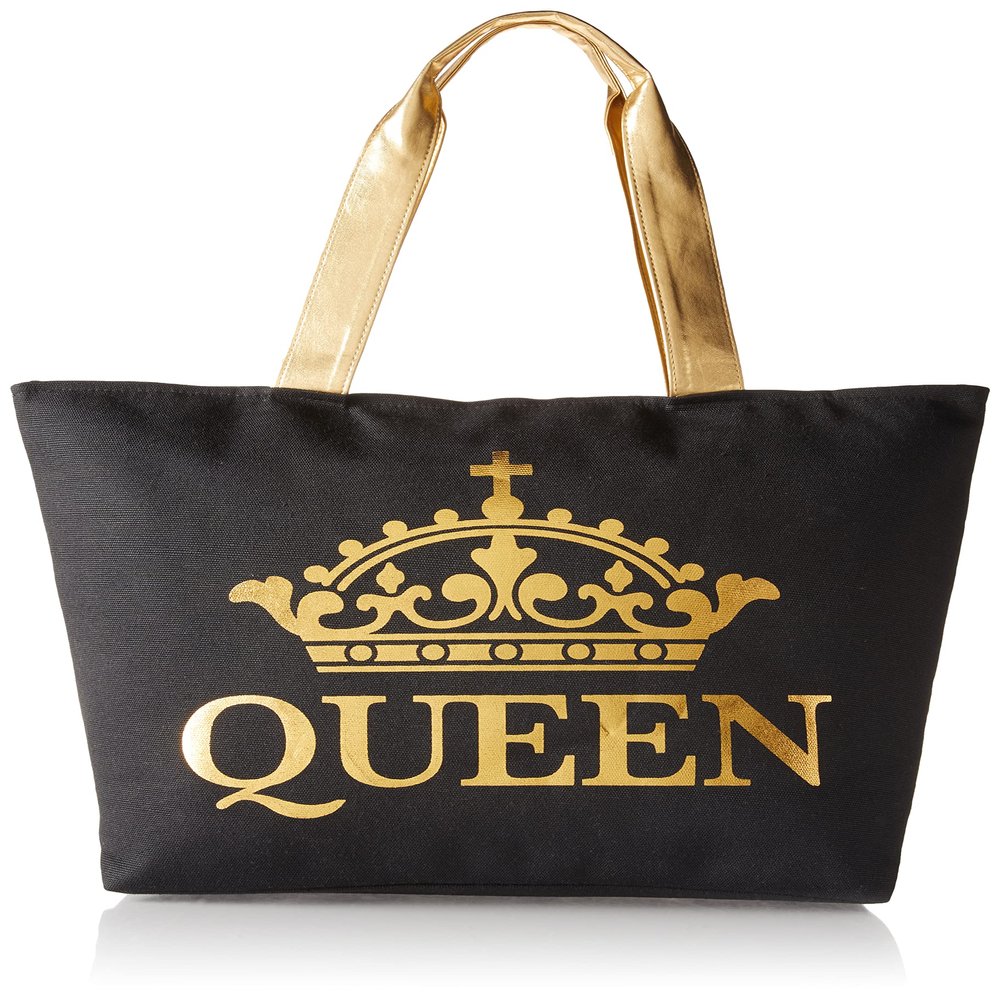 African American Expressions - Canvas Totebag, Black Queen, 20 x 15 Inch, CHB-11