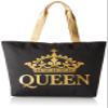 African American Expressions - Canvas Totebag, Black Queen, 20 x 15 Inch, CHB-11 view 1